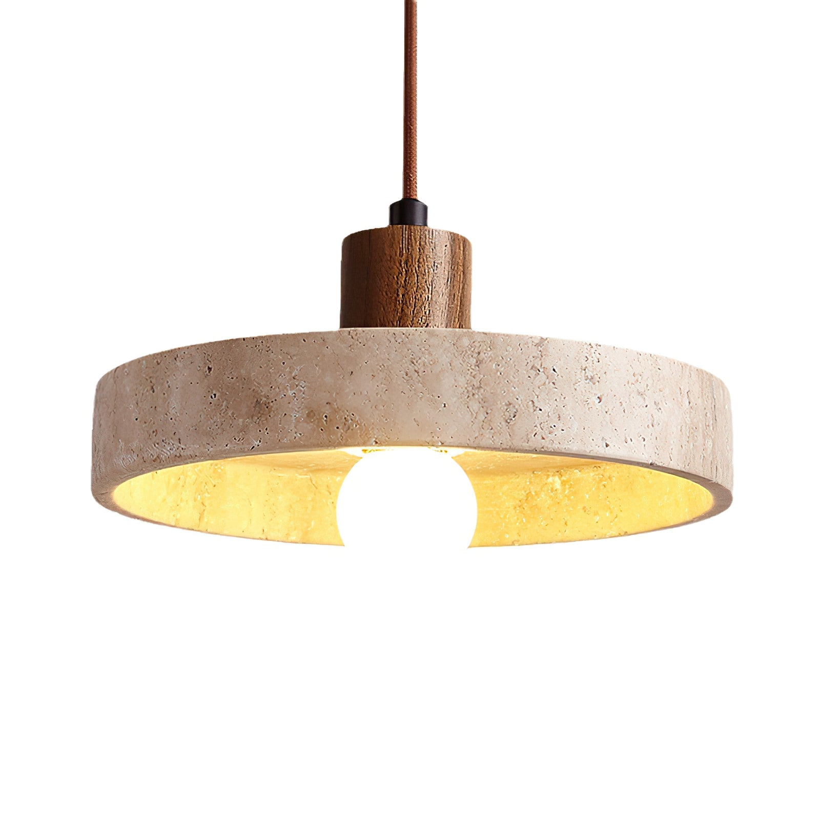 Compact Vintage-Style Pendant Light | Wabi-Sabi Accent