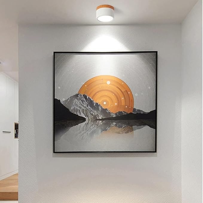 Compact Aluminum Cylinder LED Ceiling Light | Hallways