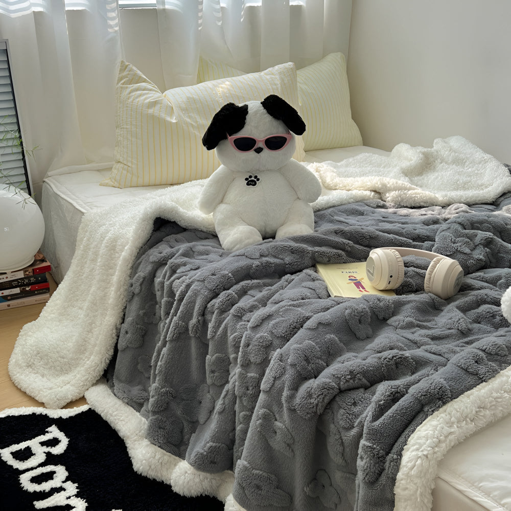 Snuggle Blanket with Floral Motif