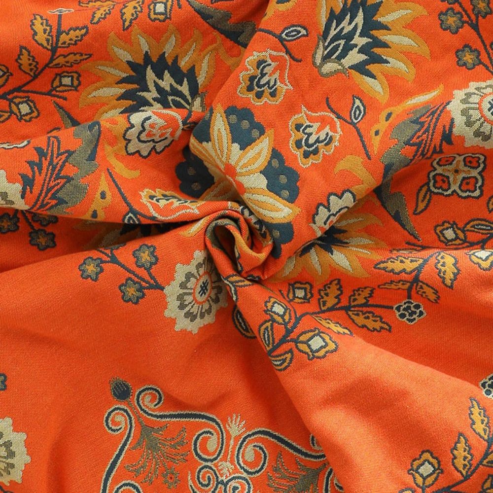 Home Throw Blanket – Reversible Design with Marigold Print