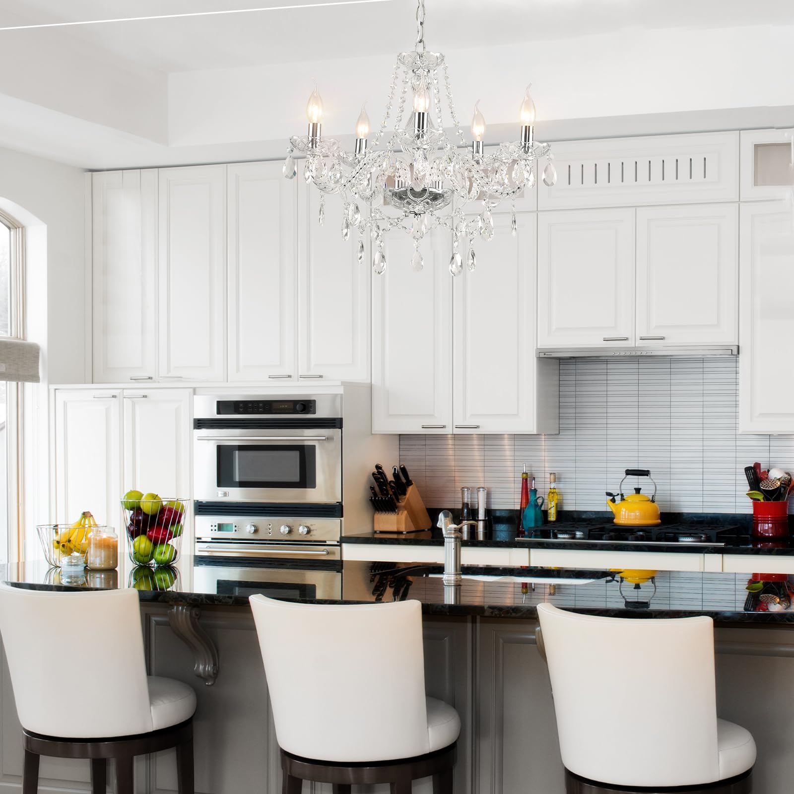 French-Style Crystal Chandelier – Glamorous Indoor Lighting