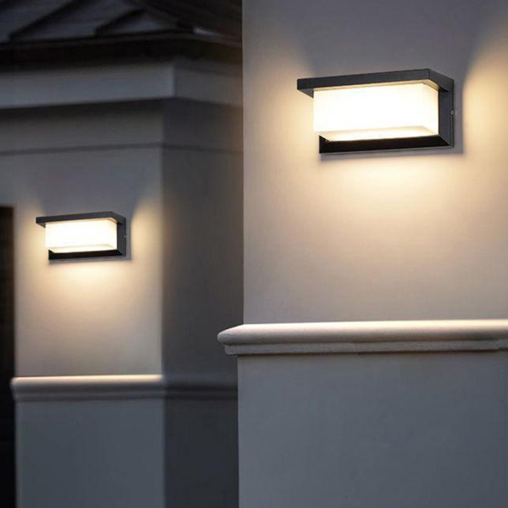 Two-Tone Modern Outdoor Wall Light
