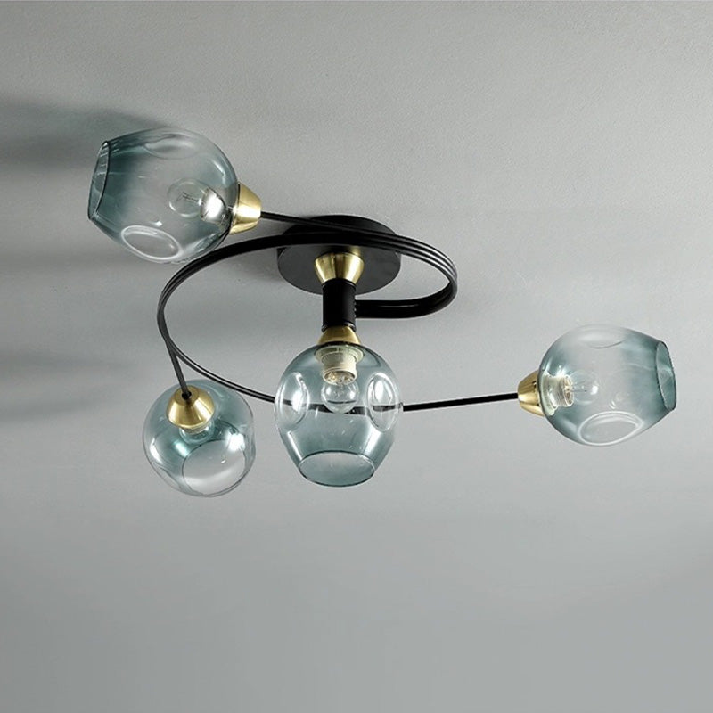 Stylish Glass Ceiling Fixture – Flush Mount Ceiling Light