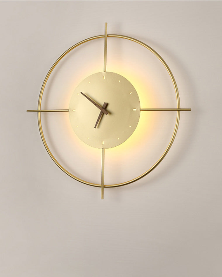 Modern Wall Lamp with Integrated Clock – Functional & Artistic LED Home Decoration