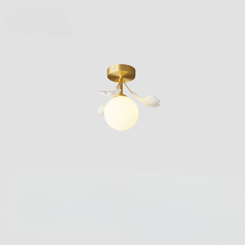 Modern Leaf Glass Chandelier – Creative Minimalist Ceiling Light