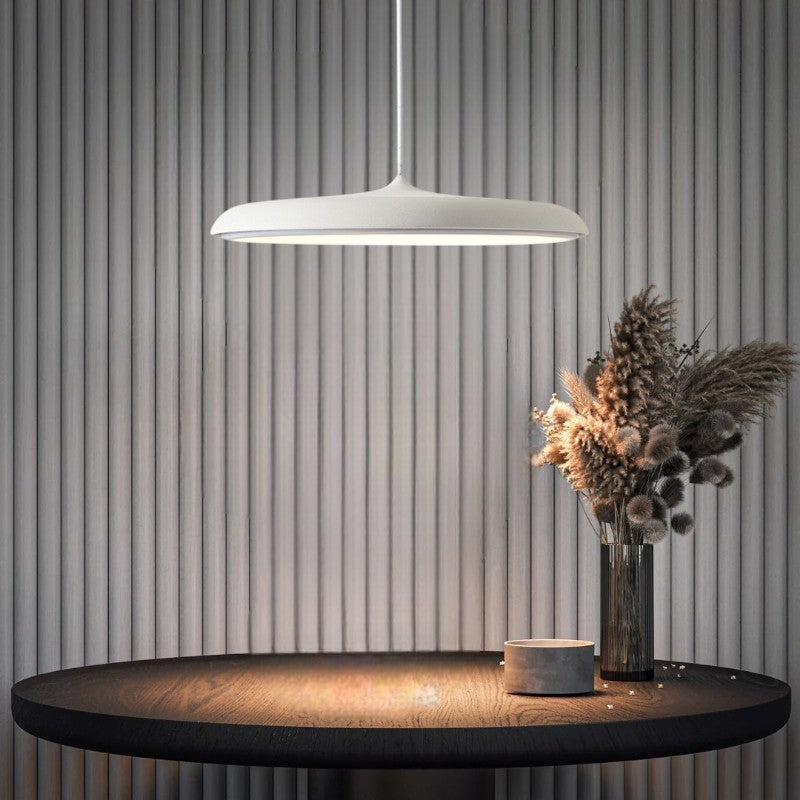 Modern Disc-Shape LED Pendant Lamp | Neutral Tones
