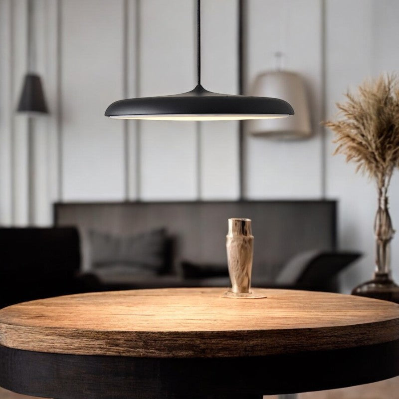 Modern Disc-Shape LED Pendant Lamp | Neutral Tones