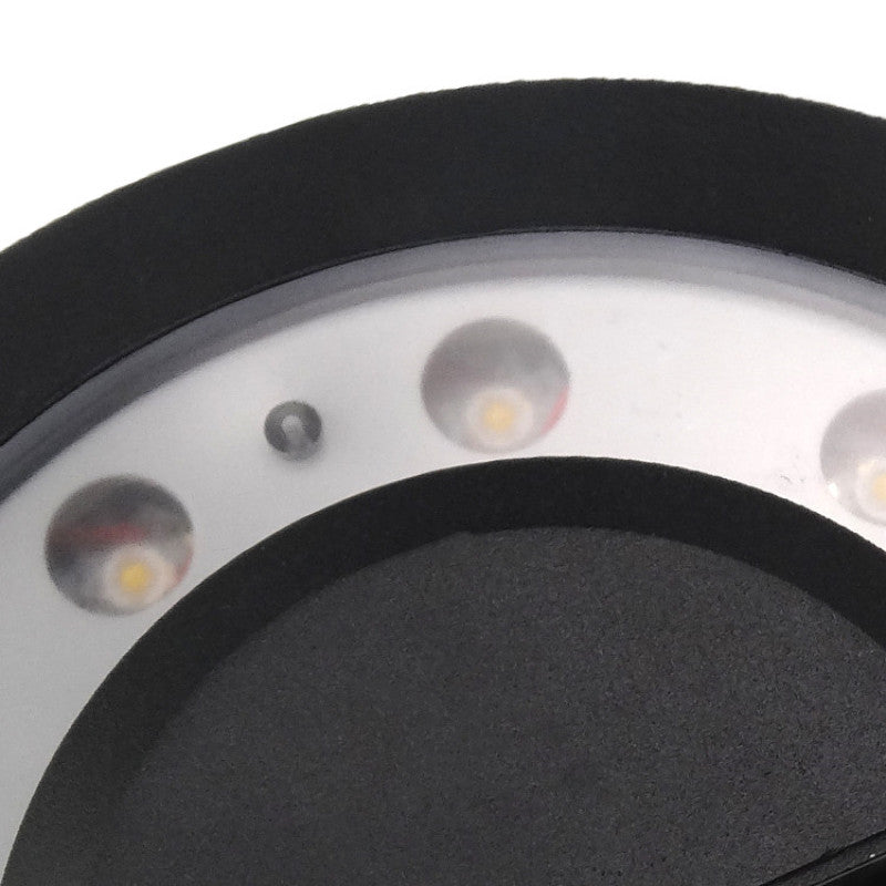 UFO Style Outdoor Wall Lamp – Sleek Black Metal LED Lighting Fixture