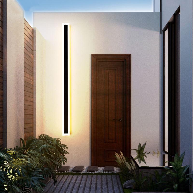 Edge Moderne Linear Wall Sconce – Outdoor LED Light