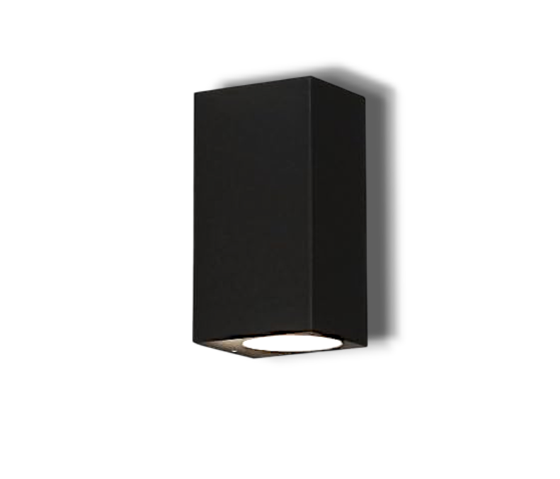 Black Minimalist Metal Outdoor Wall Light – Modern Light Fixture