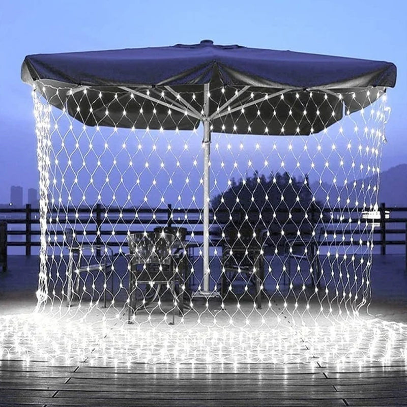 Solar-Powered Fishing Net Light | LED Glow Christmas Light
