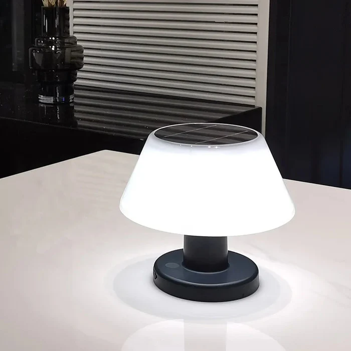 Solar-Powered LED Table Lamp