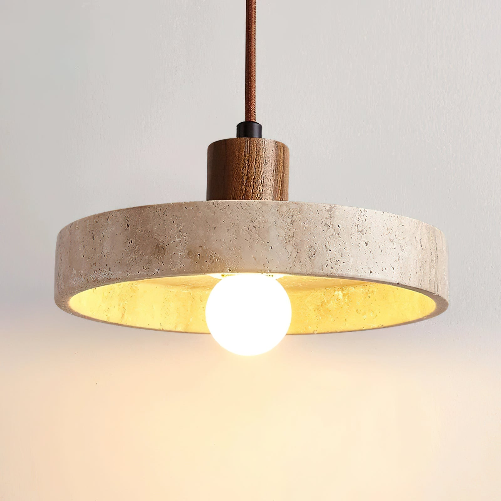 Compact Vintage-Style Pendant Light | Wabi-Sabi Accent