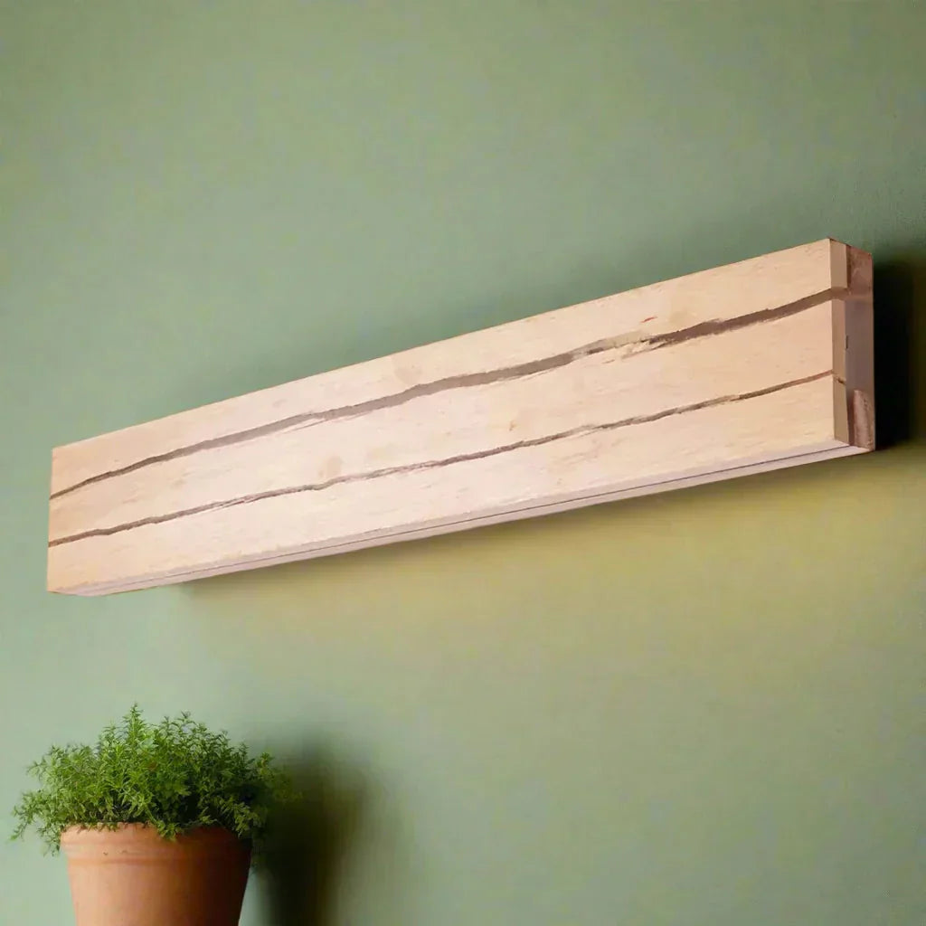 Wooden Wall Light with Crack Design