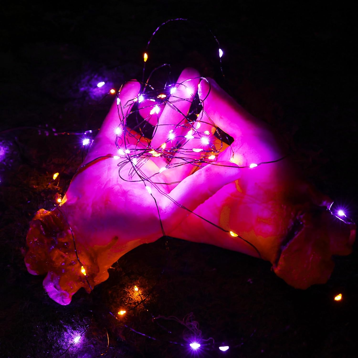 Solar-Powered Red Fairy Lights – Outdoor Waterproof String Lights for Garden & Patio - Atelier Dubois Paris