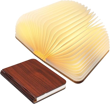 Wooden Enchanted Book Desk Lamp | Table Lamp