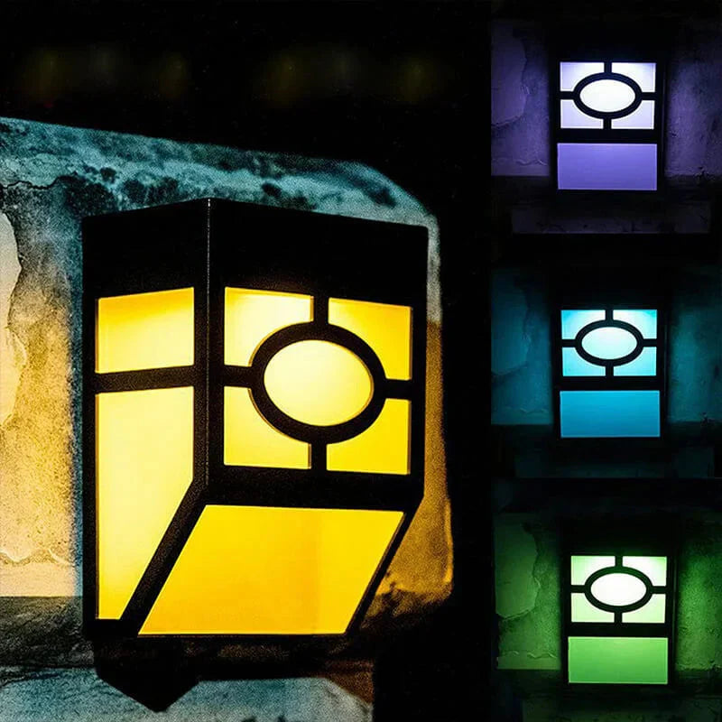 Outdoor Solar LED Wall Lights, 2-Pack | Weatherproof Wall Lights