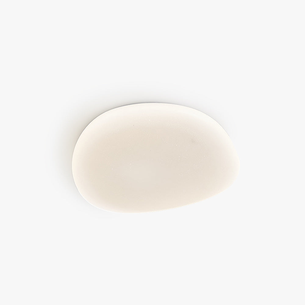 Modern Flush Mount Ceiling Light – Artistic Pebble Shape LED Fixture