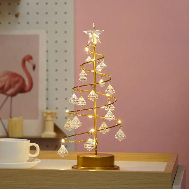 Spiral LED Christmas Tree Table Lamp | Chrismas Lighting