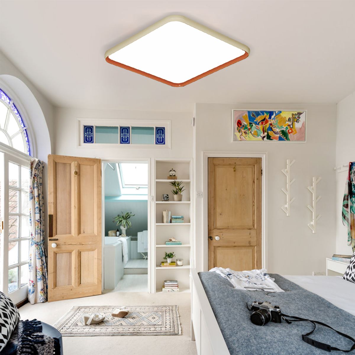 Modern Dimmable LED Flush Mount Ceiling Light – Available in 3 Sizes