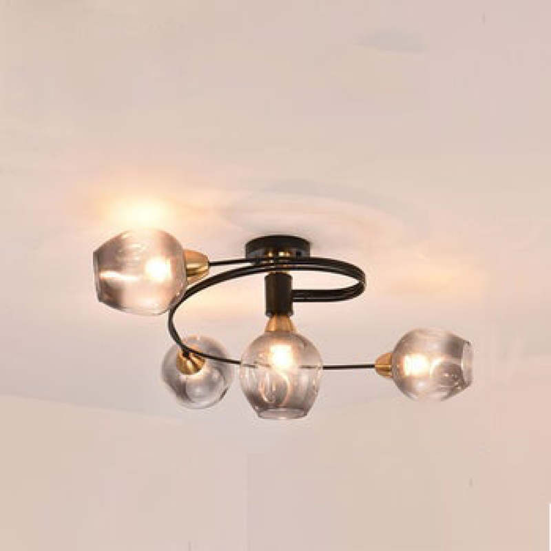 Stylish Glass Ceiling Fixture – Flush Mount Ceiling Light