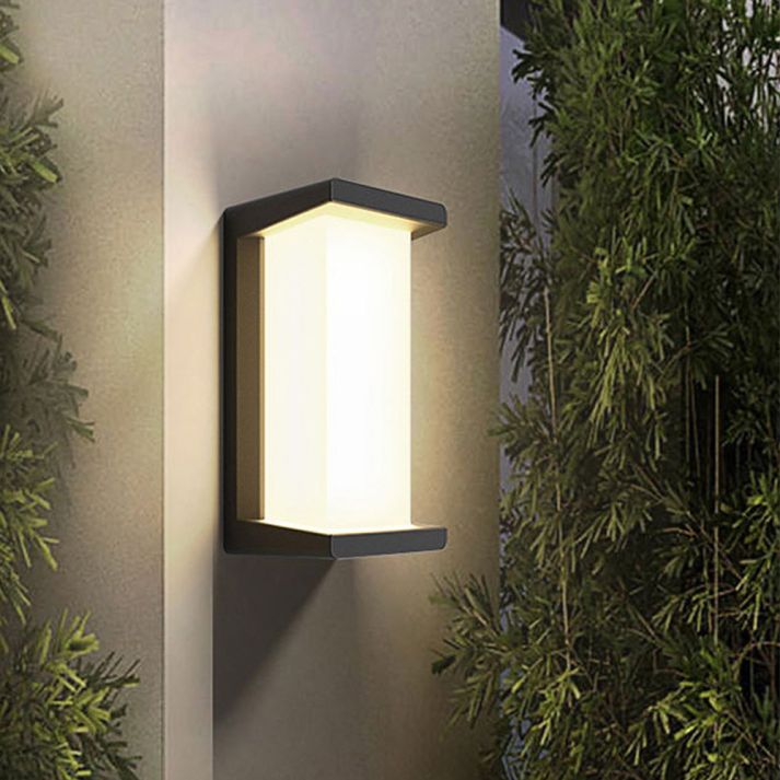 Two-Tone Modern Outdoor Wall Light