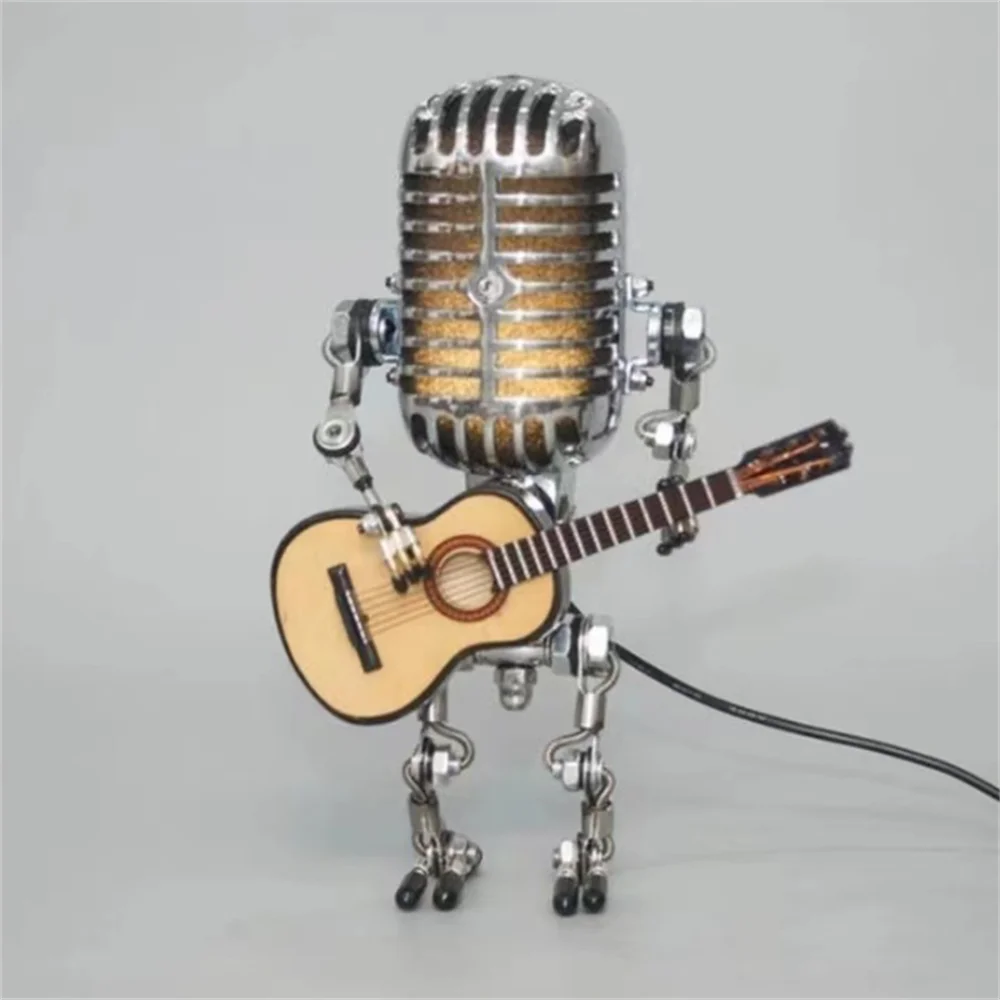 Guitarlamp - Robot Lamp with Guitar - Atelier Dubois Paris