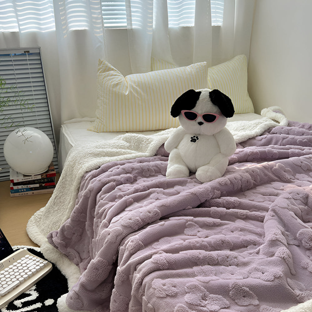 Snuggle Blanket with Floral Motif