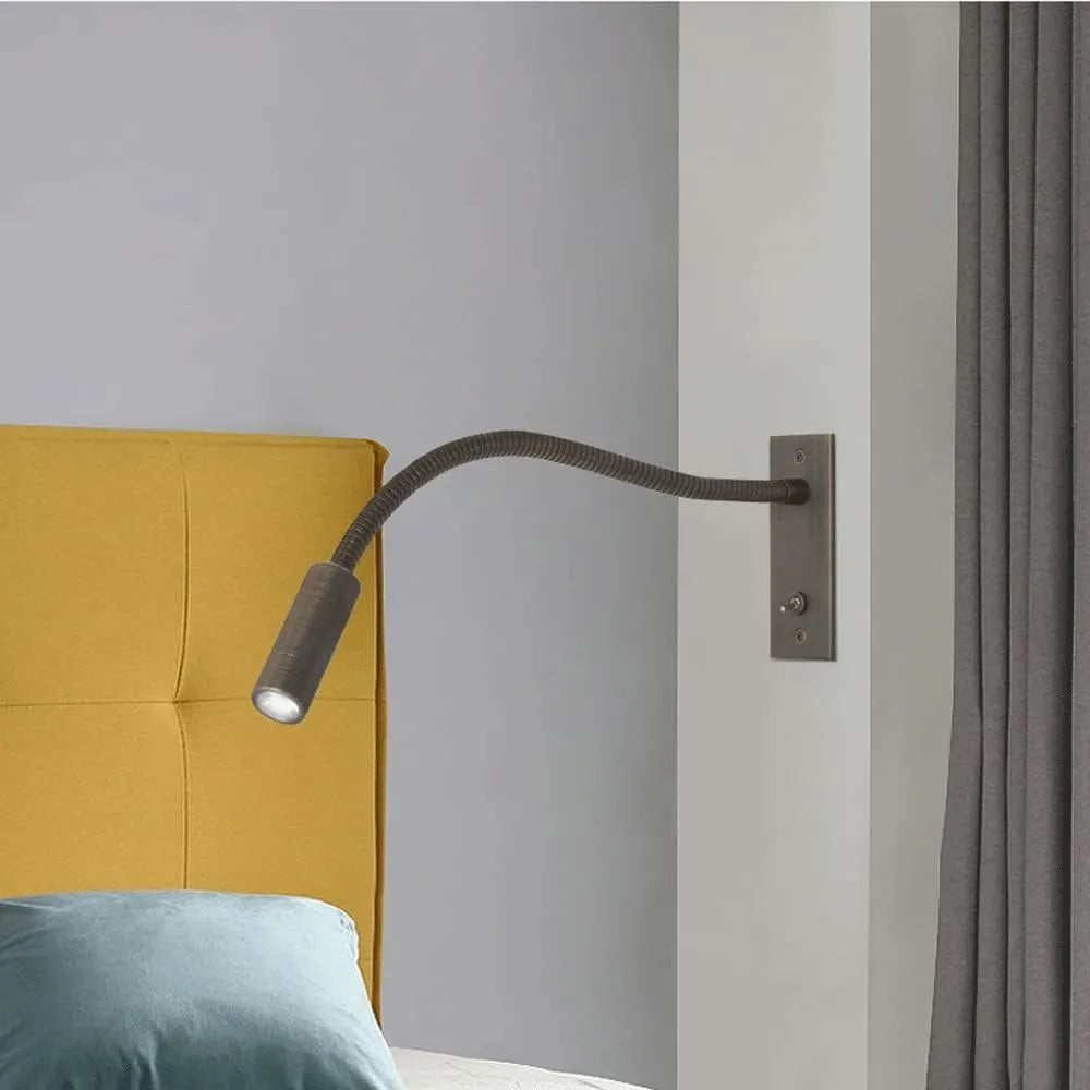 Minimalist Reading Spotlight Wall Lamp - Adjustable Spotlight Head
