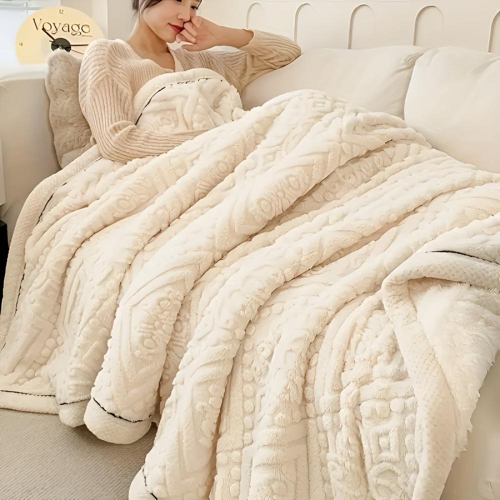 Luxurious Velvet Sherpa Blanket