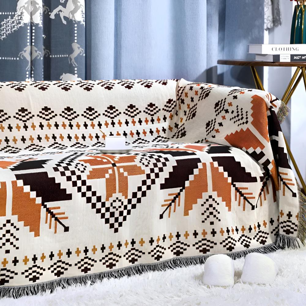 Patterned Boho Picnic Mat – Moroccan Style Outdoor Blanket
