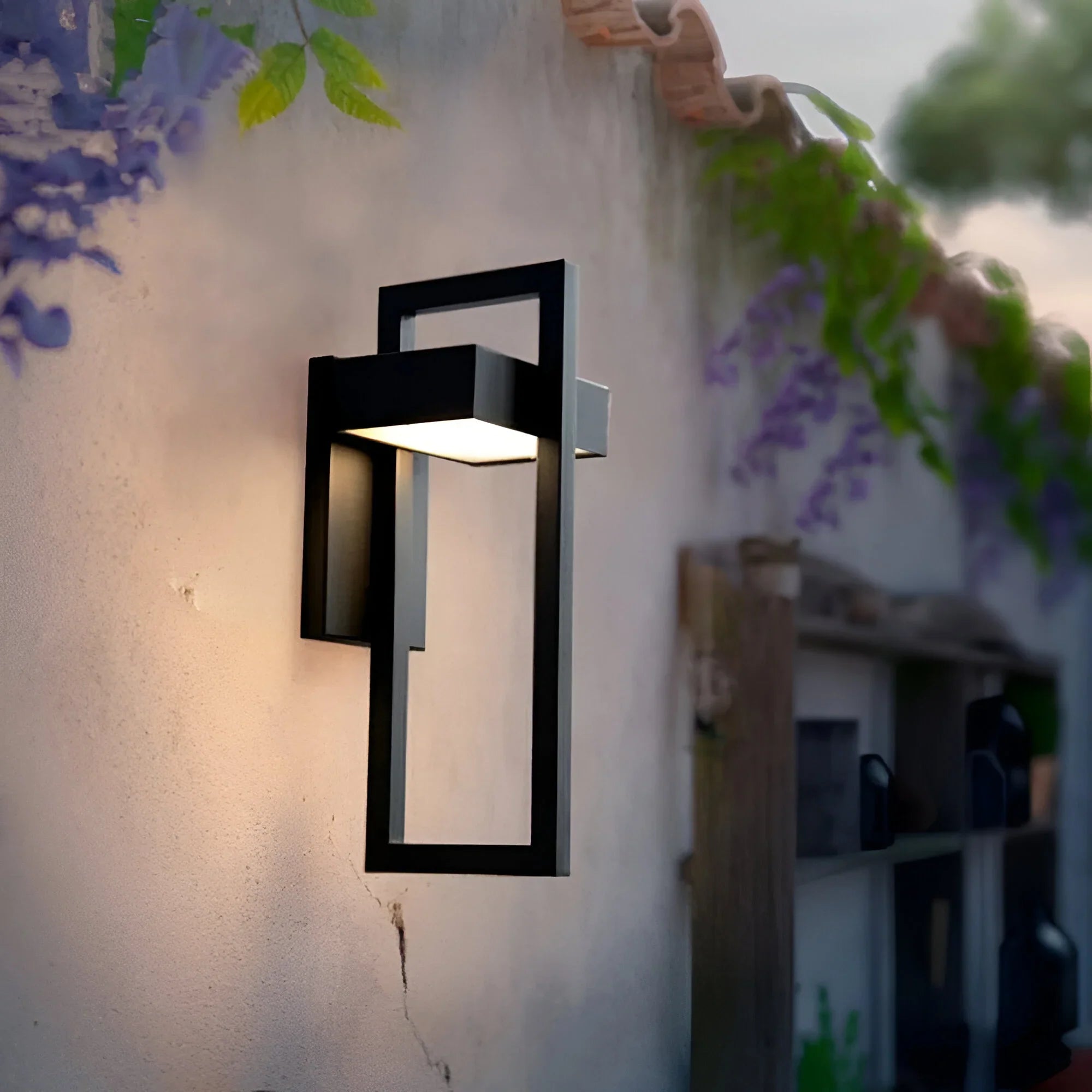 Black IP65 LED Outdoor Wall Lamp – Anti-Rust Aluminum Fixture