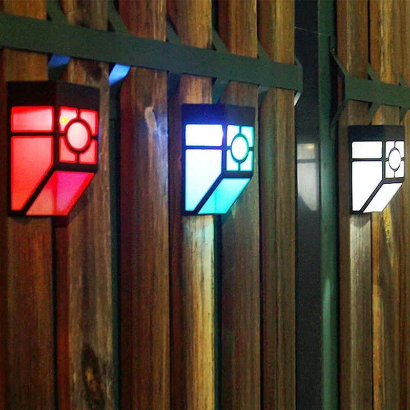 Outdoor Solar LED Wall Lights, 2-Pack | Weatherproof Wall Lights