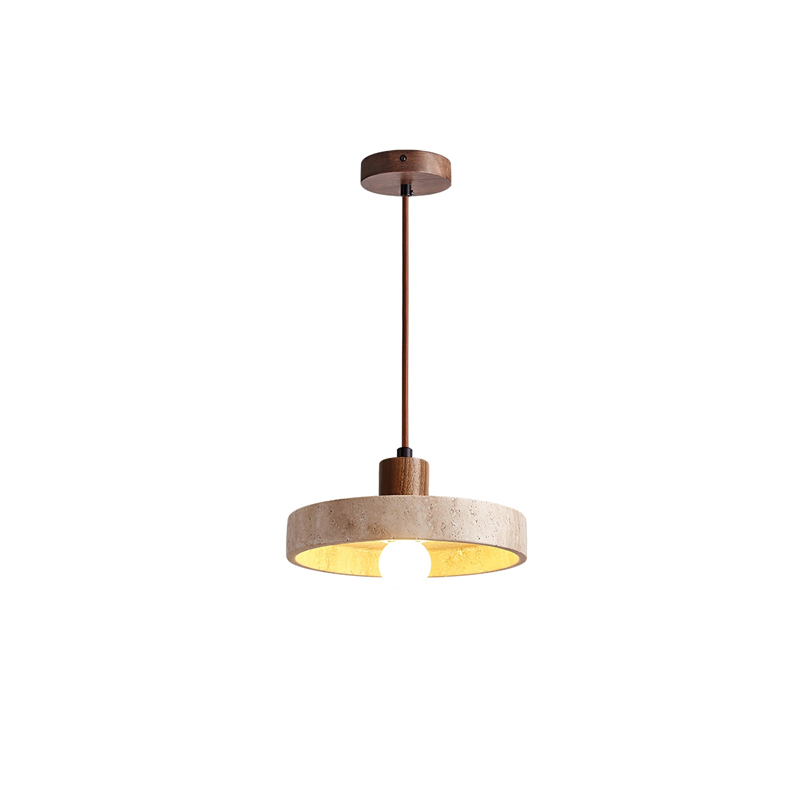 Compact Vintage-Style Pendant Light | Wabi-Sabi Accent