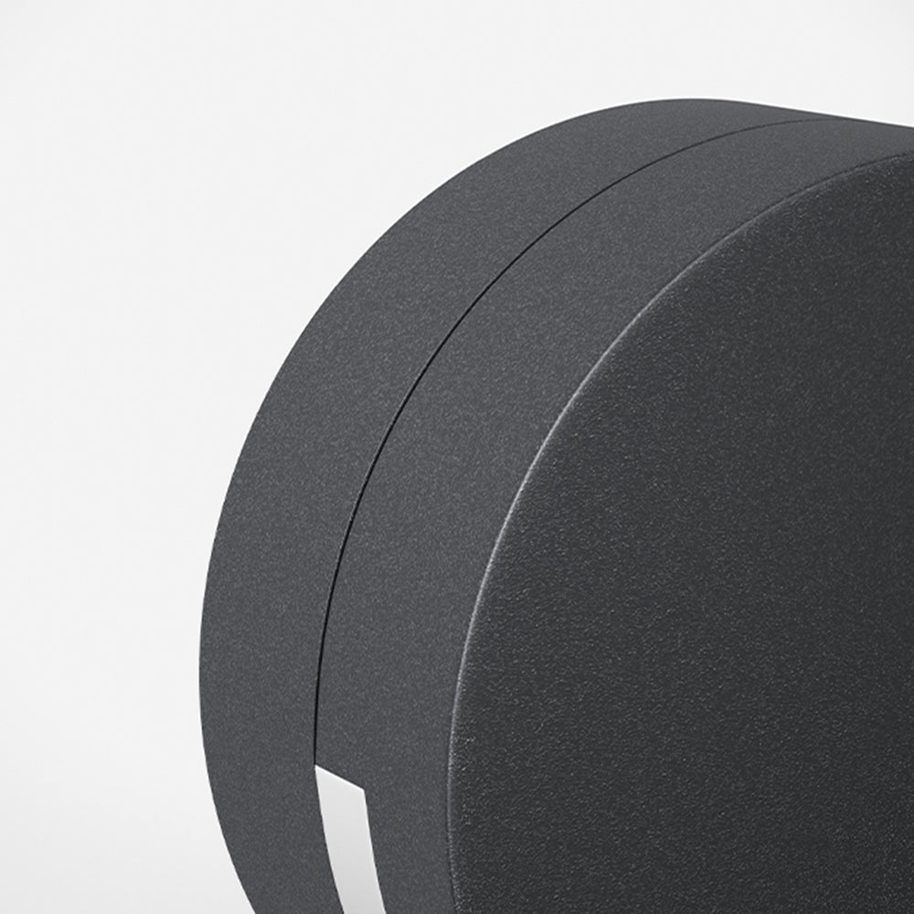 Contemporary Round Glass Outdoor Wall Lamp