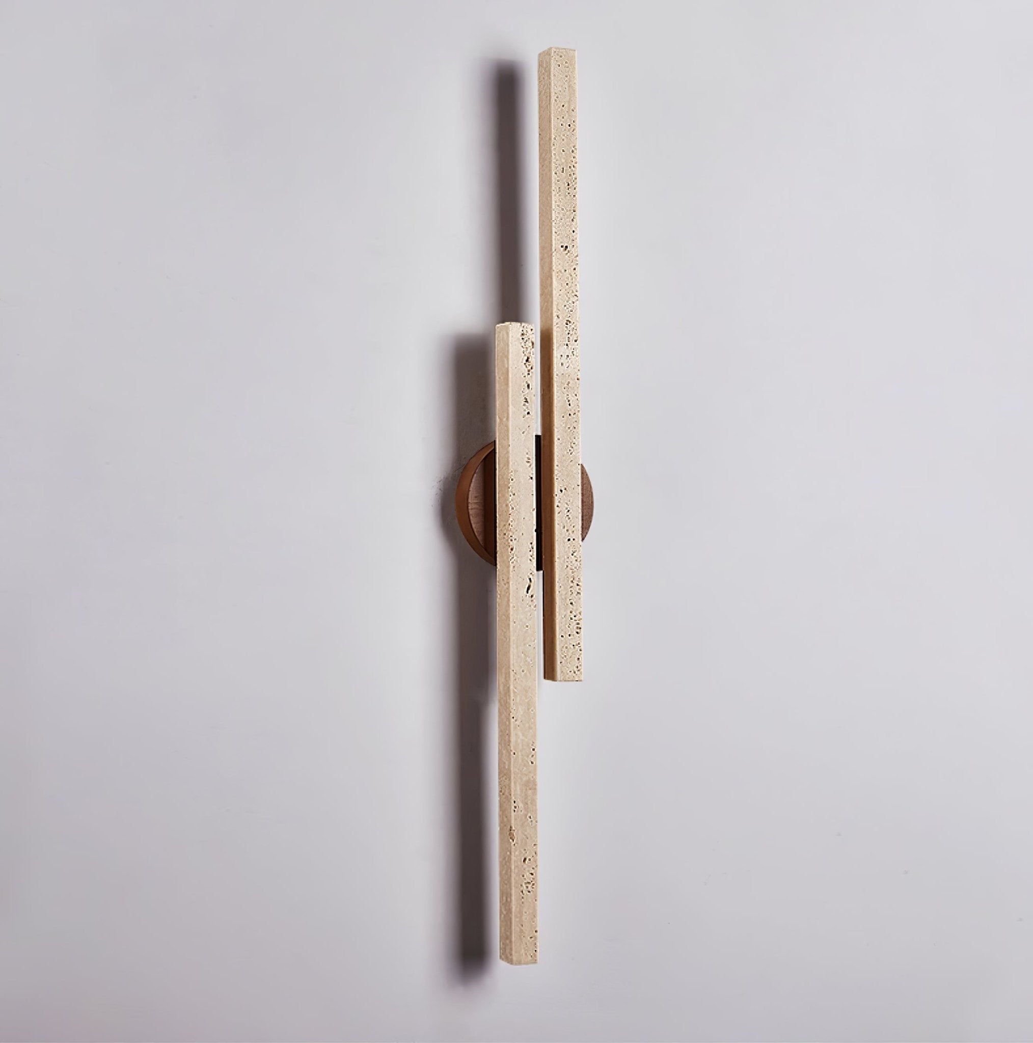 Travertine LED Wall Sconce – Minimalist Stone Wall Lamp
