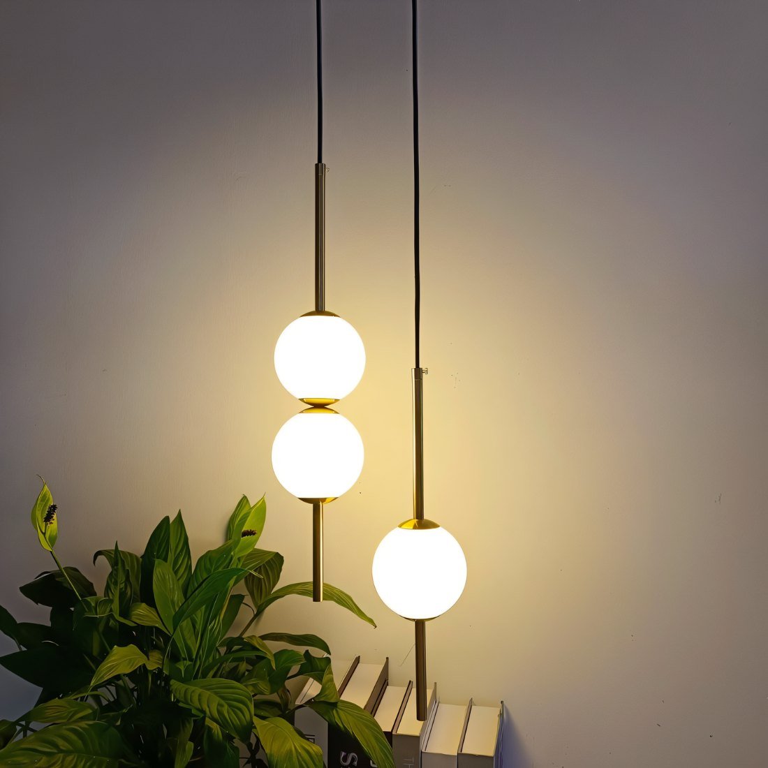 Contemporary Orb Design Pendant Lamp