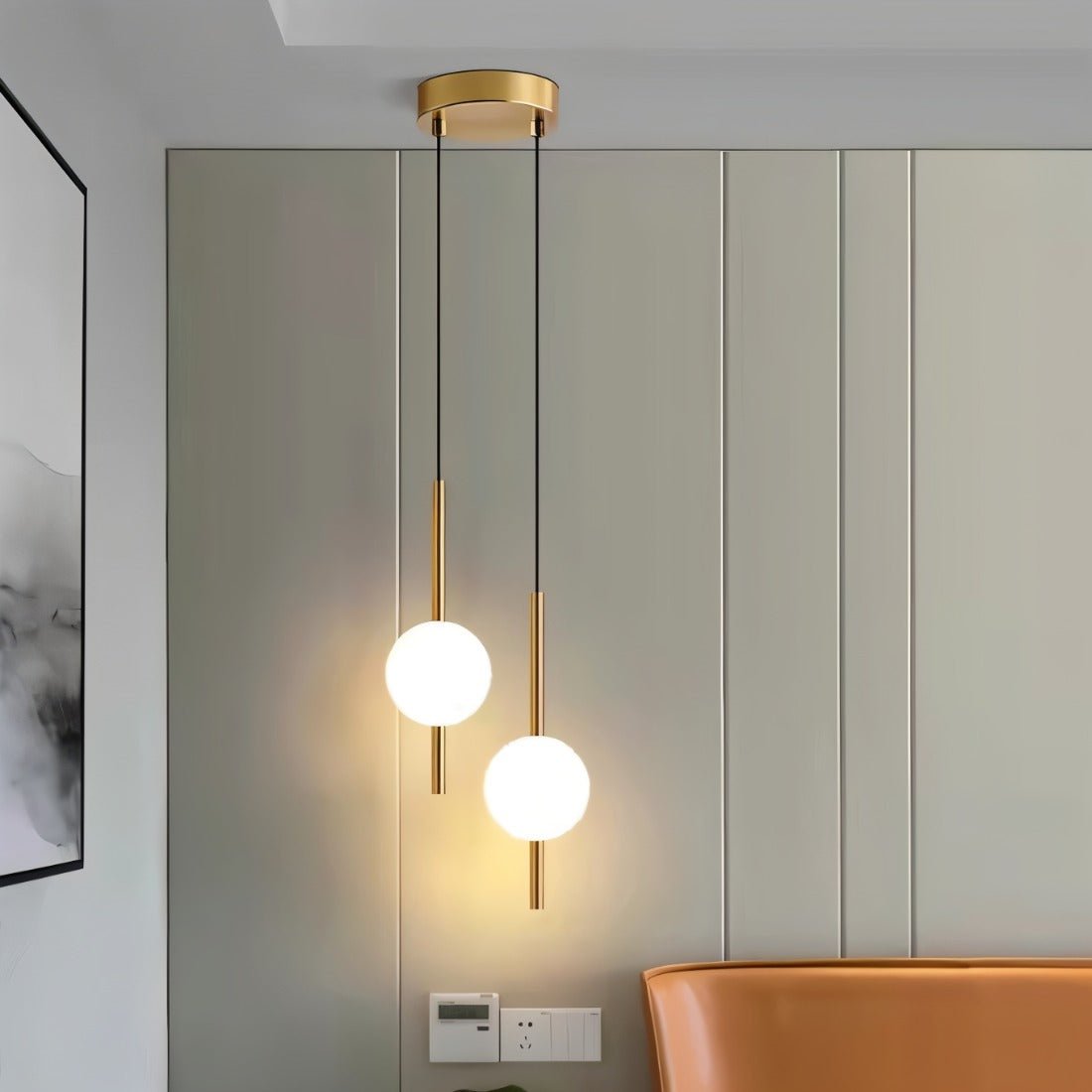 Contemporary Orb Design Pendant Lamp