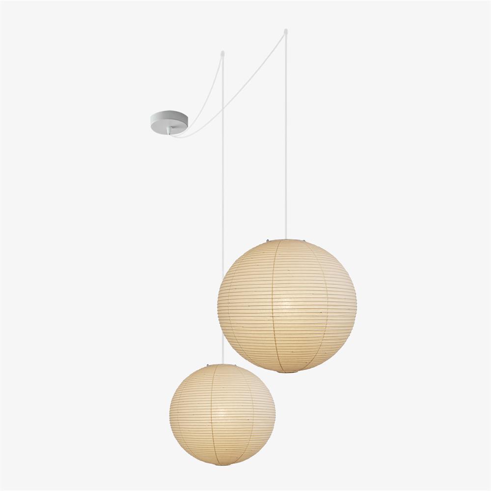 Sphere-Shape Paper Pendant Light | Mid-Century Accent