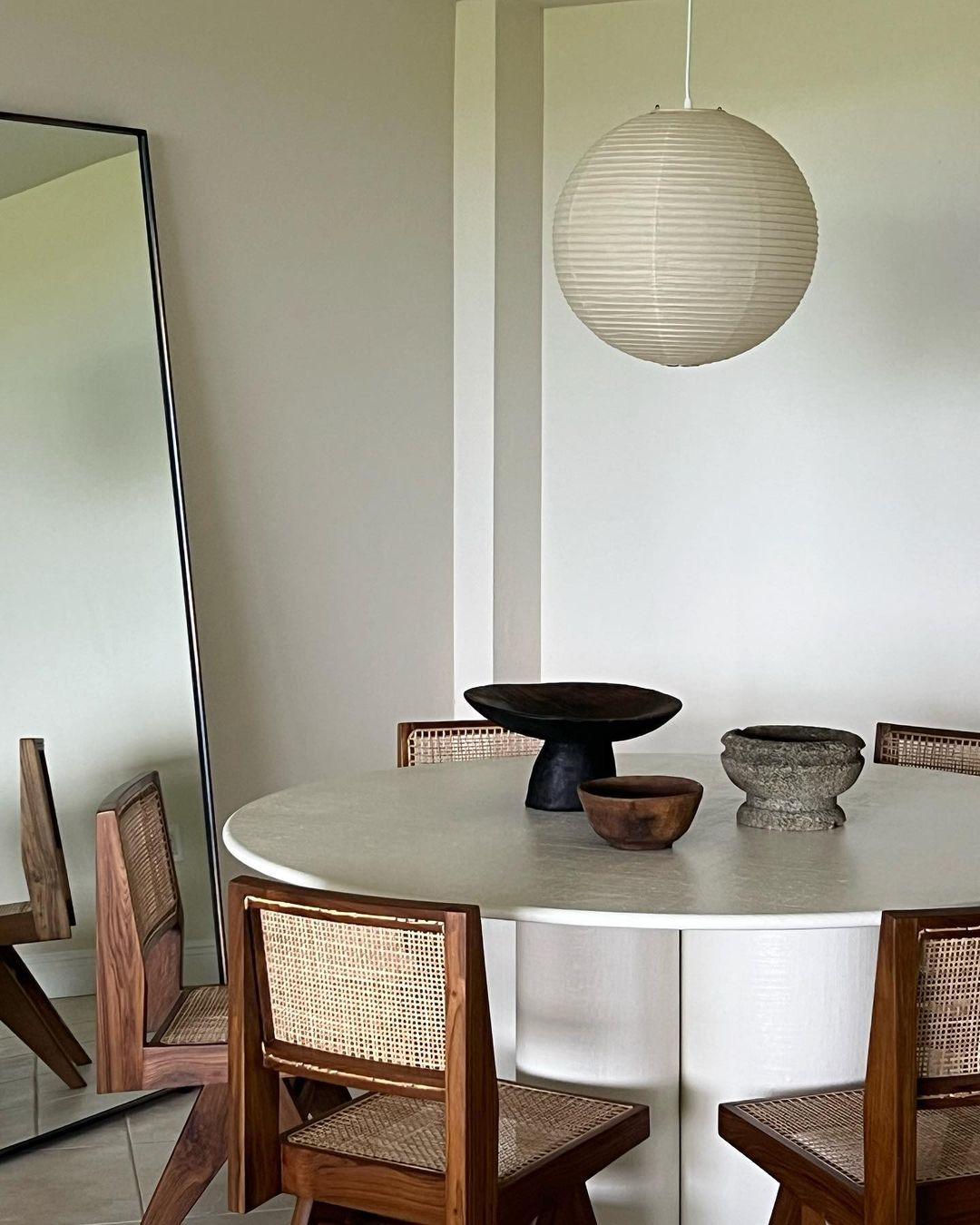 Sphere-Shape Paper Pendant Light | Mid-Century Accent