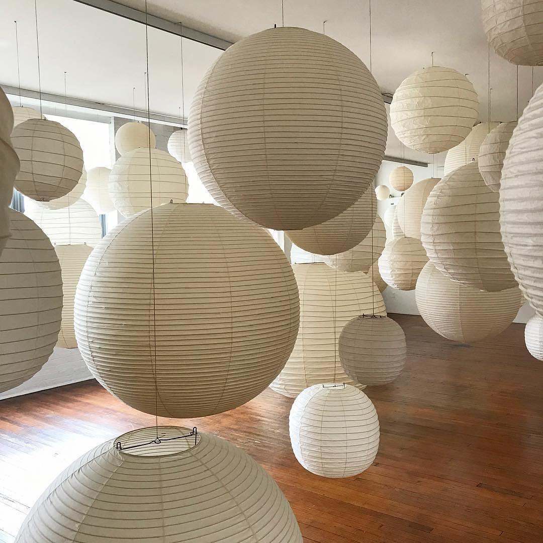 Sphere-Shape Paper Pendant Light | Mid-Century Accent