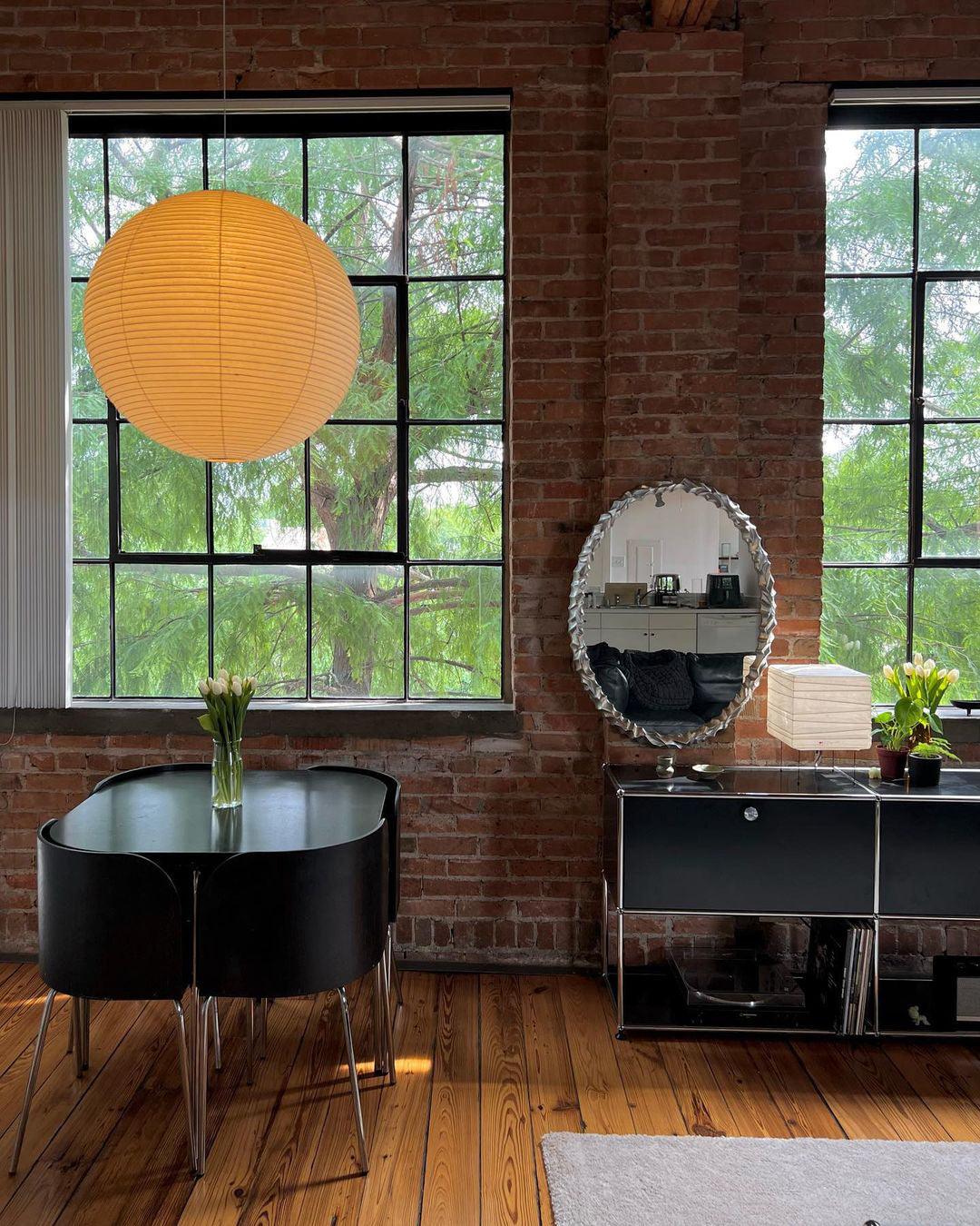 Sphere-Shape Paper Pendant Light | Mid-Century Accent