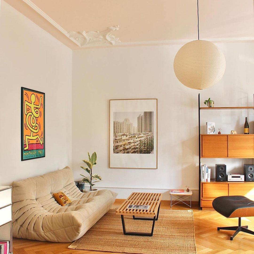 Sphere-Shape Paper Pendant Light | Mid-Century Accent