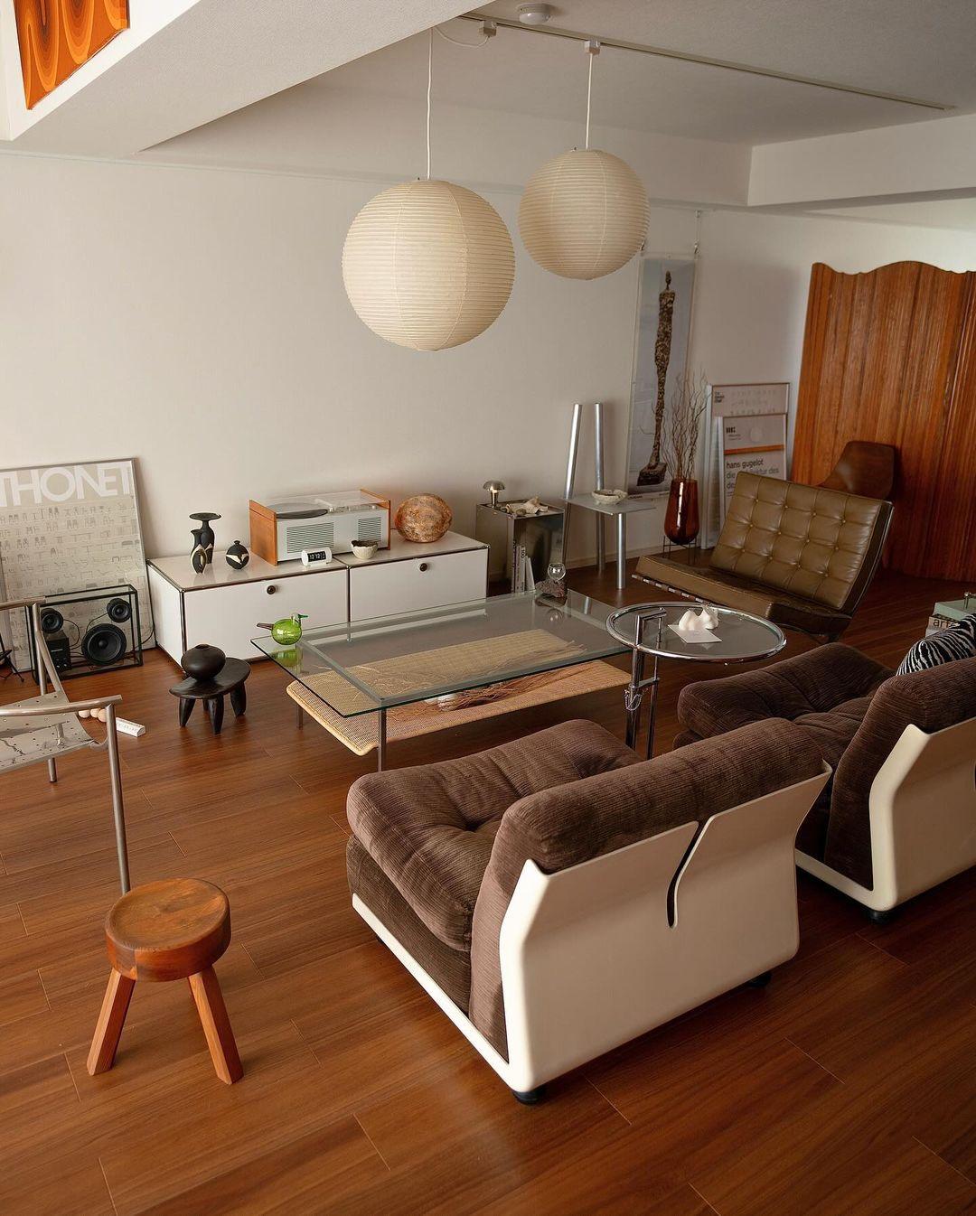 Sphere-Shape Paper Pendant Light | Mid-Century Accent