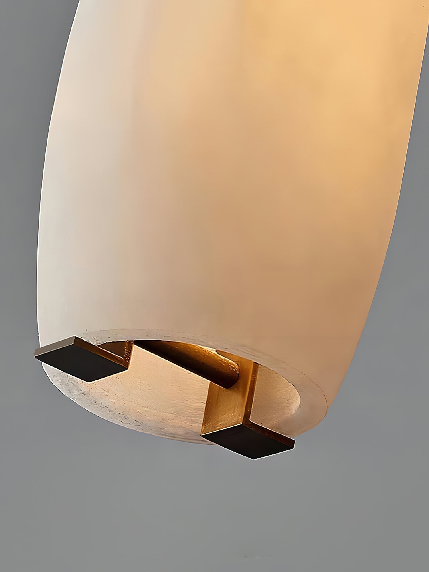 Minimalist Alabaster Pendant Lamp – Flute Style Ceiling Light