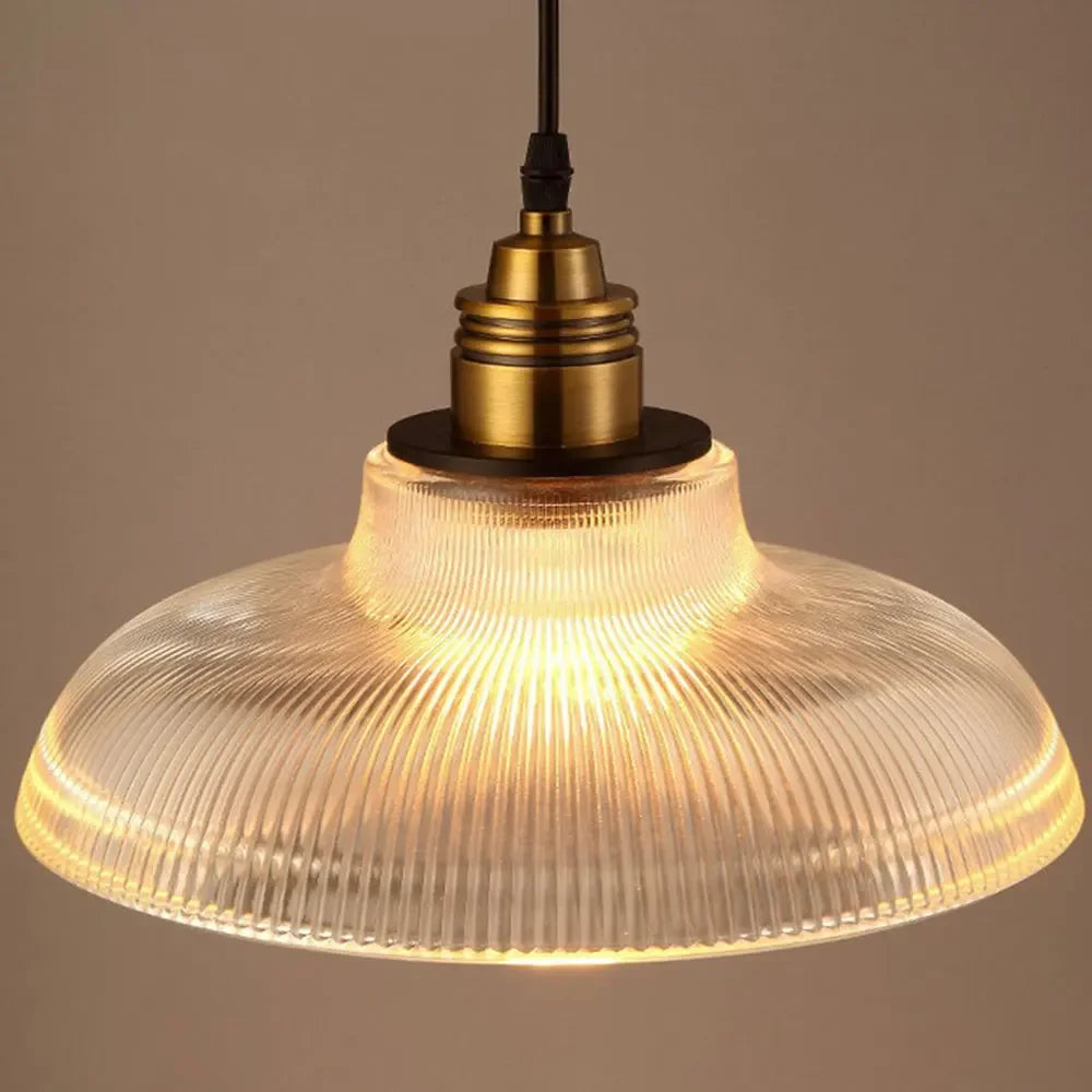 Vintage Style Glass Pendant Light | Scandinavian Hanging Lamp Design