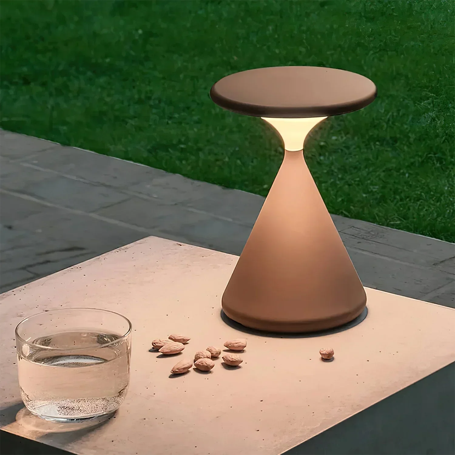 Modern Cordless Hourglass Lamp