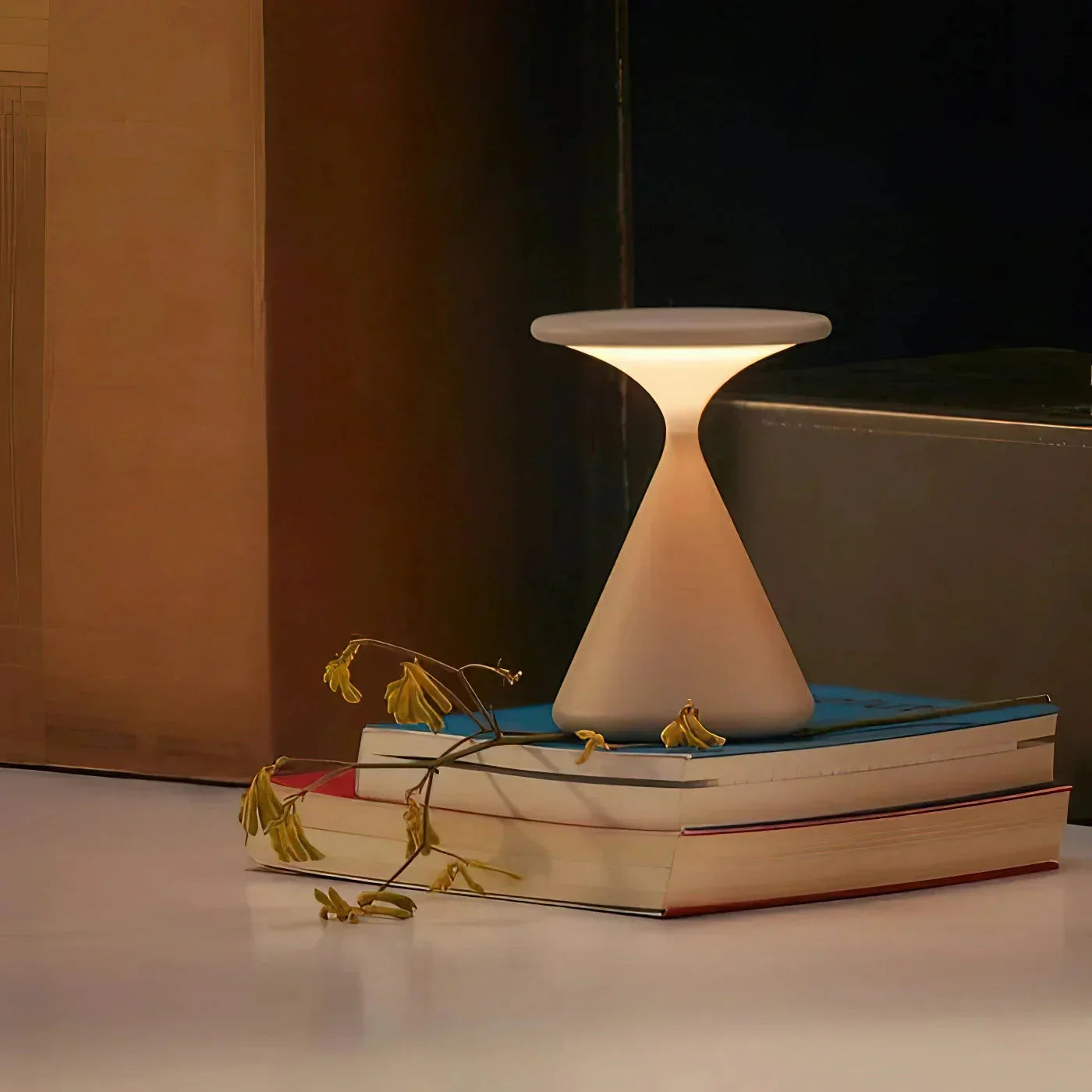 Modern Cordless Hourglass Lamp