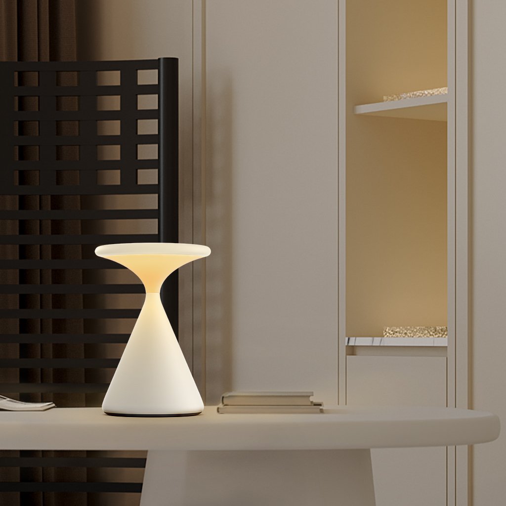 Modern Cordless Hourglass Lamp