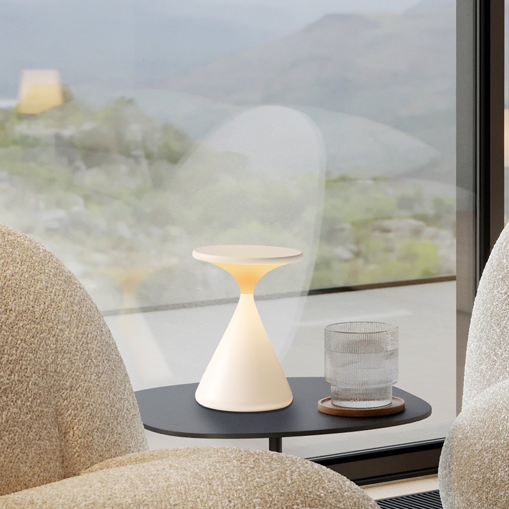 Modern Cordless Hourglass Lamp